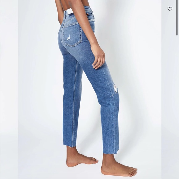 Re/Done Comfort Stretch 70’s Ultra High Rise Stove Pipe sz 25 - Picture 7 of 8